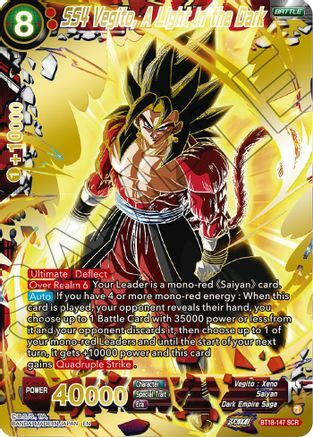 SS4 Vegito, A Light in the Dark Card Front