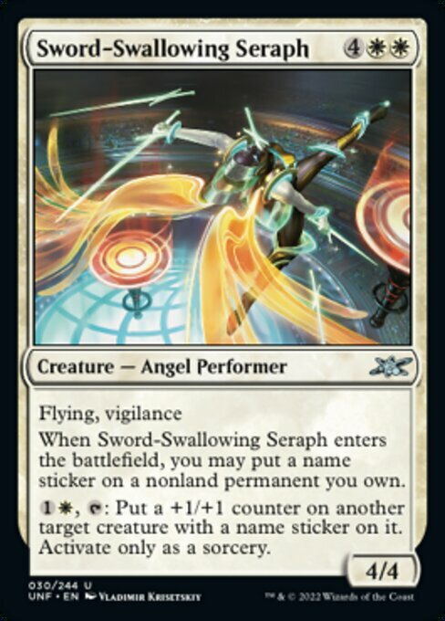 Sword-Swallowing Seraph Card Front