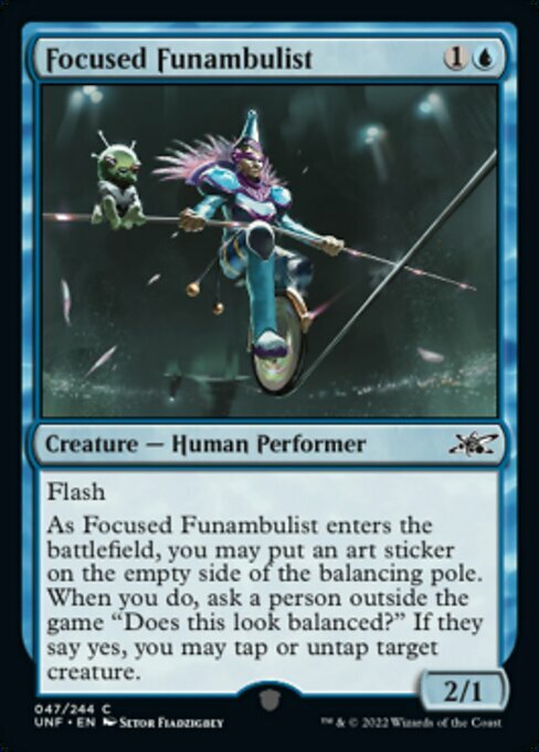 Focused Funambulist Card Front