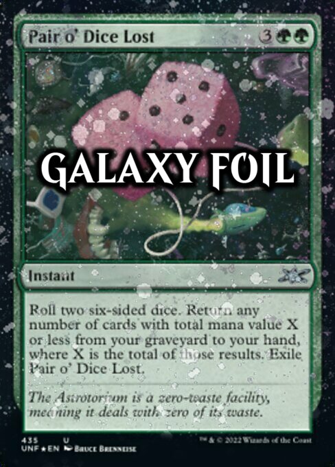 Pair o' Dice Lost · Unfinity (UNF) #435 · Scryfall Magic The