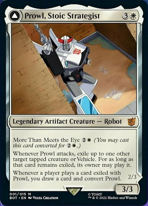 Prowl, Stoic Strategist // Prowl, Pursuit Vehicle Card Front