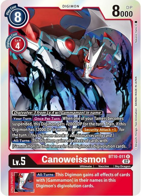 Canoweissmon Card Front