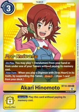 Akari Hinomoto Card Front