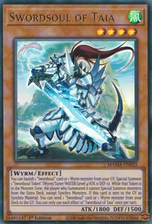 Swordsoul of Taia Card Front