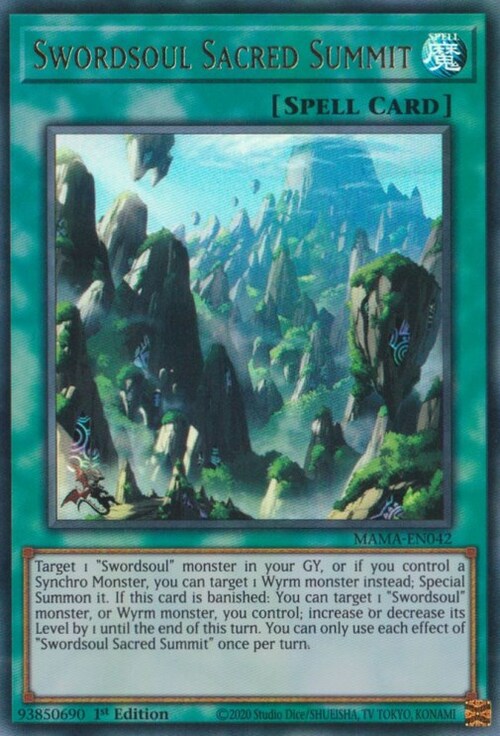 Swordsoul Sacred Summit Card Front