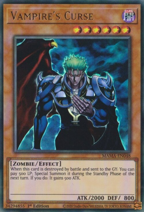 Vampire's Curse Card Front