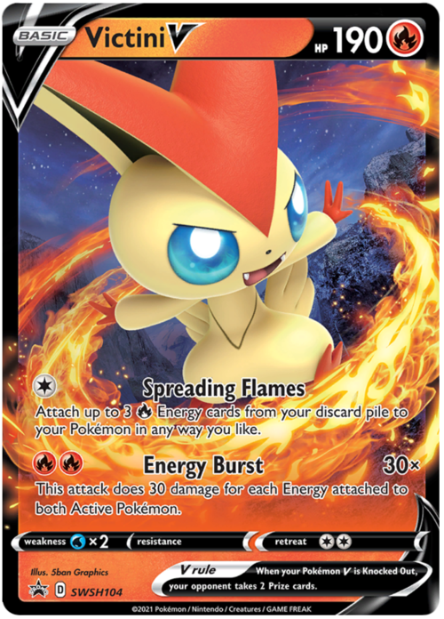 Victini V Card Front