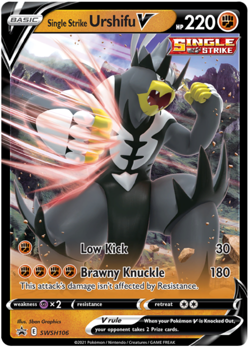 Single Strike Urshifu V Card Front