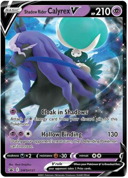 Shadow Rider Calyrex V Card Front