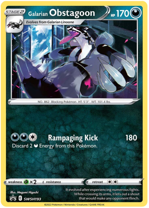 Galarian Obstagoon Card Front