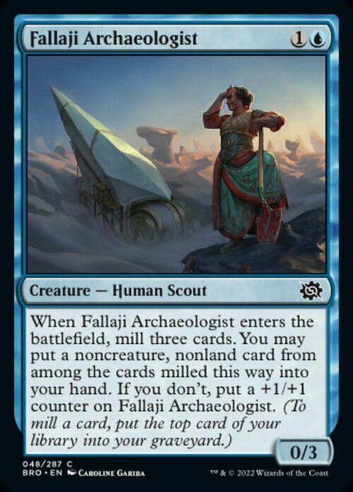 Fallaji Archaeologist Card Front