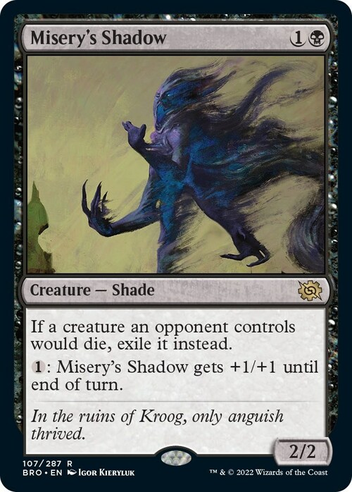 Misery's Shadow Card Front