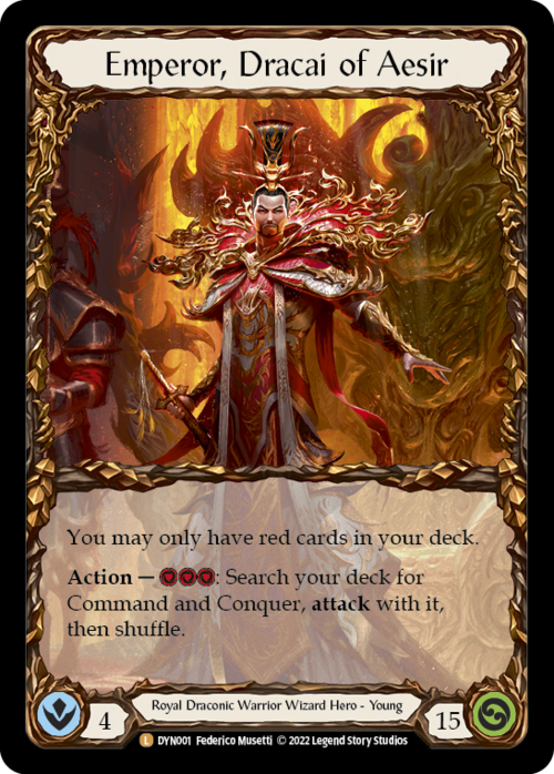 Emperor, Dracai of Aesir Card Front