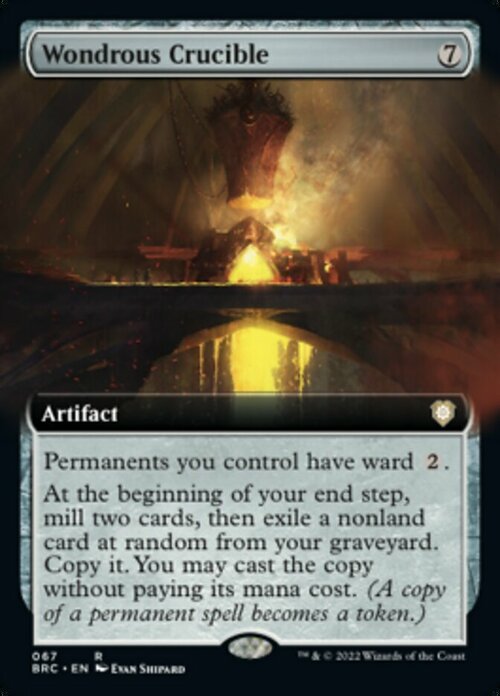 Wondrous Crucible Card Front