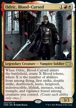 Odric, Blood-Cursed Card Front