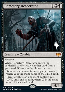 Cemetery Desecrator Card Front