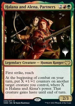 Halana and Alena, Partners Card Front