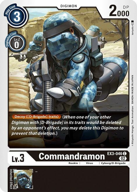 Commandramon Card Front