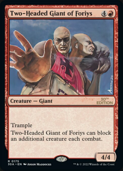 Two-Headed Giant of Foriys Card Front