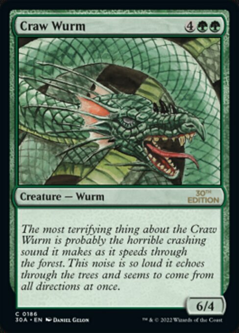 Craw Wurm Card Front