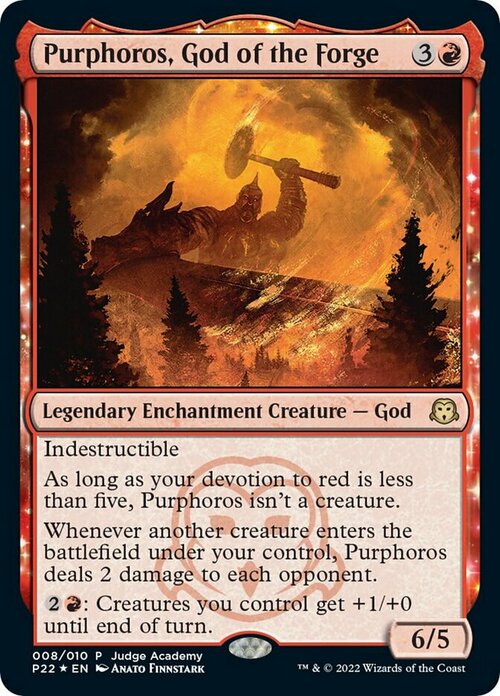 Purphoros, God of the Forge Card Front