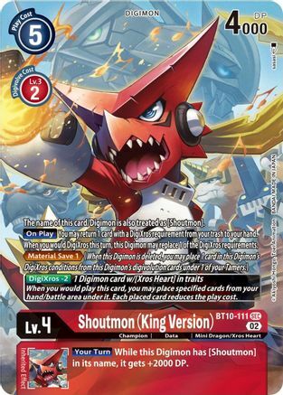 Shoutmon (King Version) Card Front