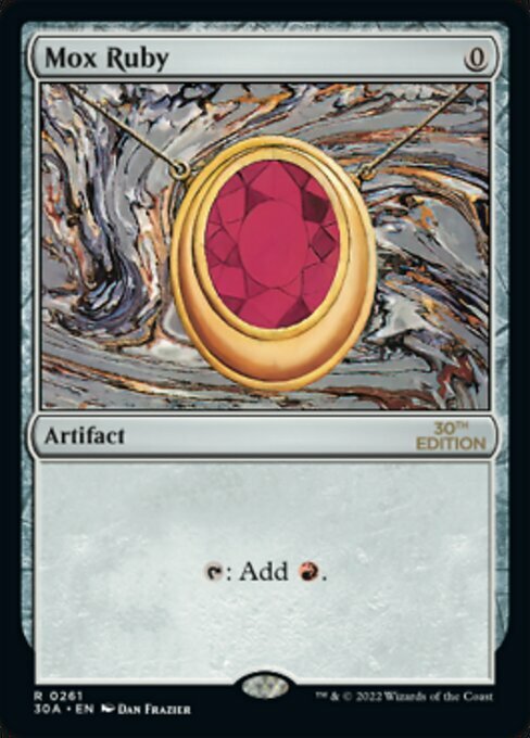 Mox Ruby Card Front