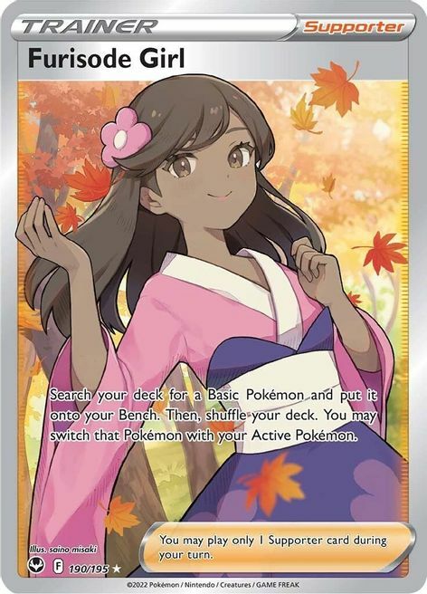 Furisode Girl Card Front