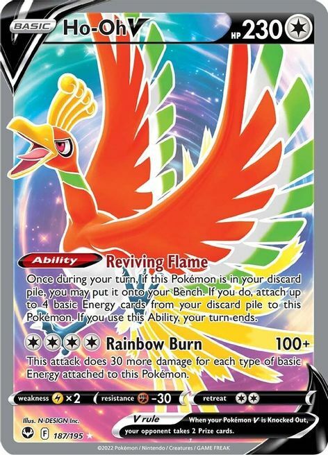 Ho-Oh V Card Front