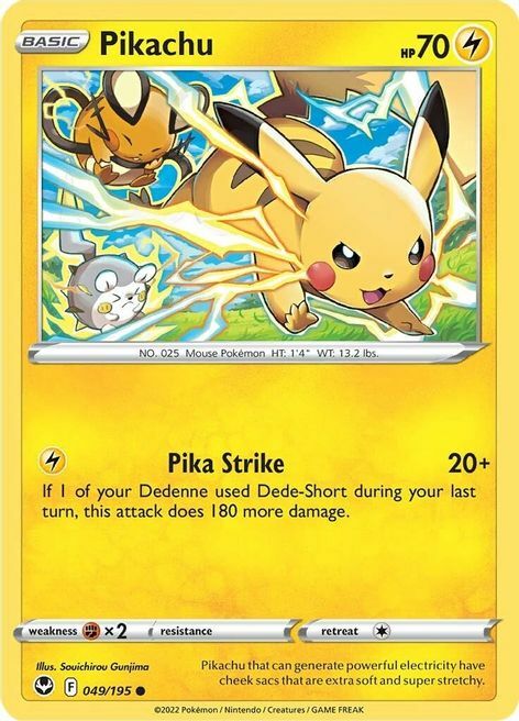 Pikachu Card Front