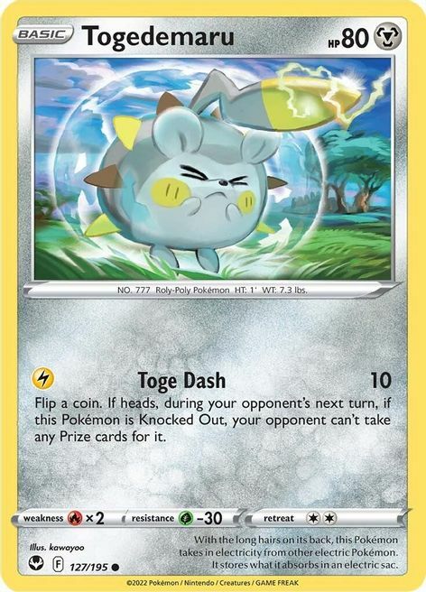 Togedemaru Card Front