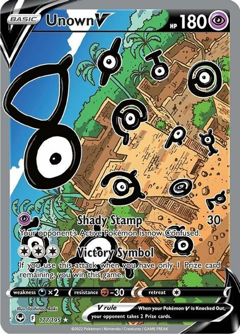 Unown V Card Front