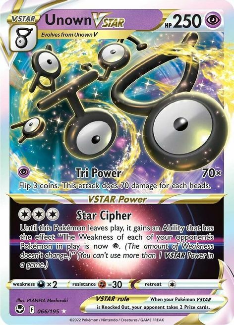 Unown VSTAR Card Front