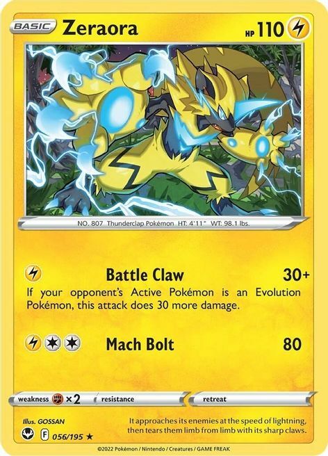 Zeraora Card Front