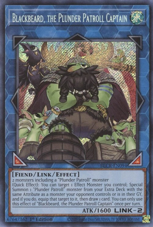 Blackbeard, the Plunder Patroll Captain Card Front