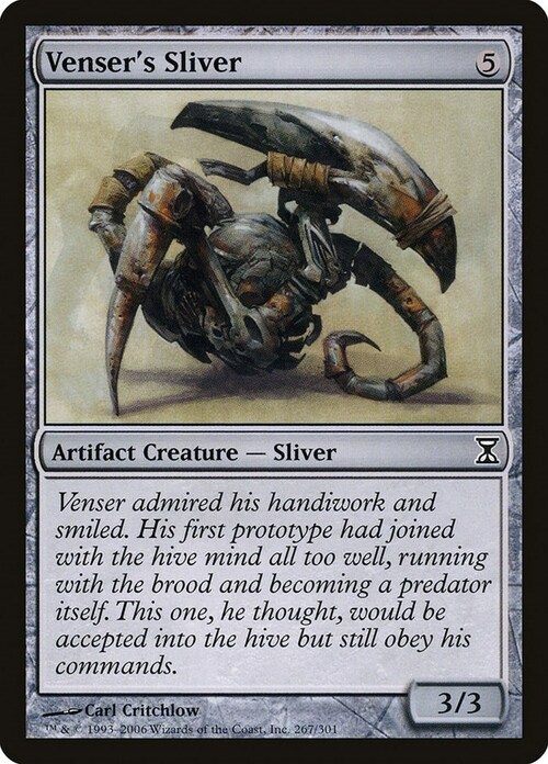 Venser's Sliver Card Front