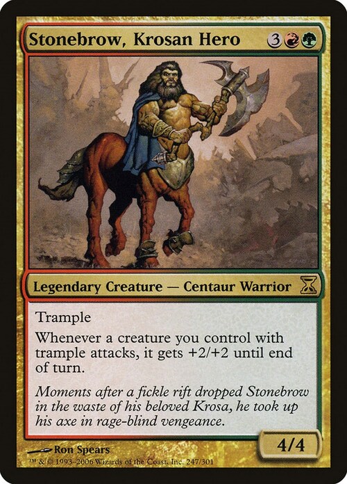 Stonebrow, Krosan Hero Card Front