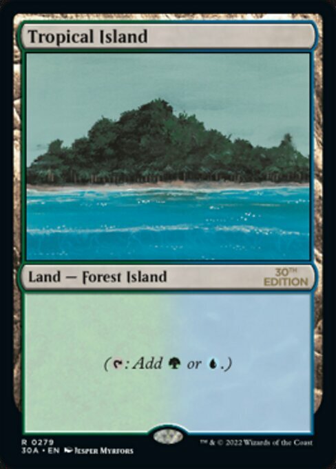 Tropical Island Card Front