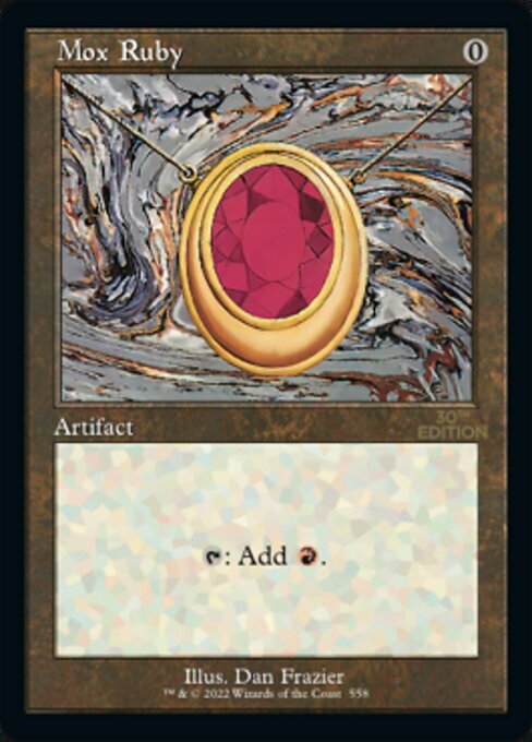 Mox Ruby Card Front