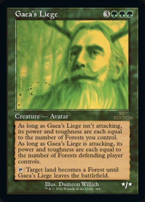 Gaea's Liege Card Front