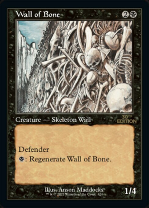 Wall of Bone Card Front