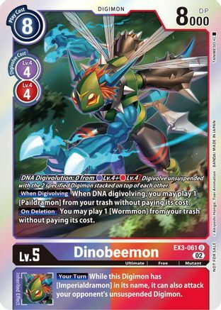 Dinobeemon Card Front