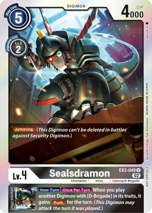 Sealsdramon Card Front