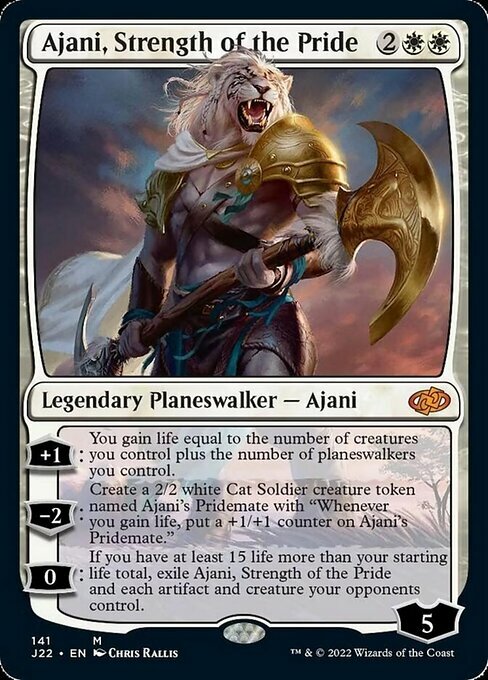 Ajani, Strength of the Pride Card Front