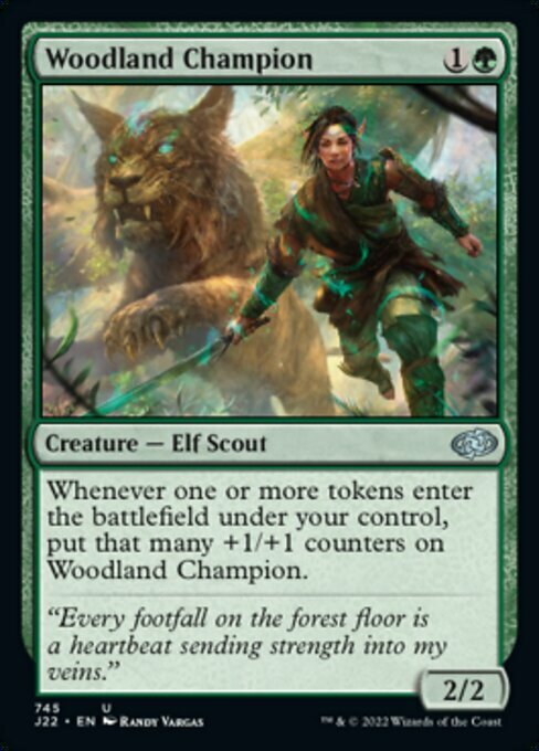 Woodland Champion Card Front