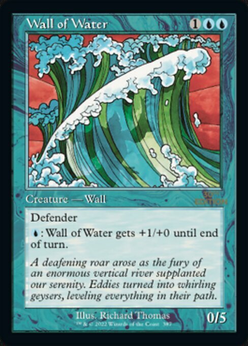 Wall of Water Card Front