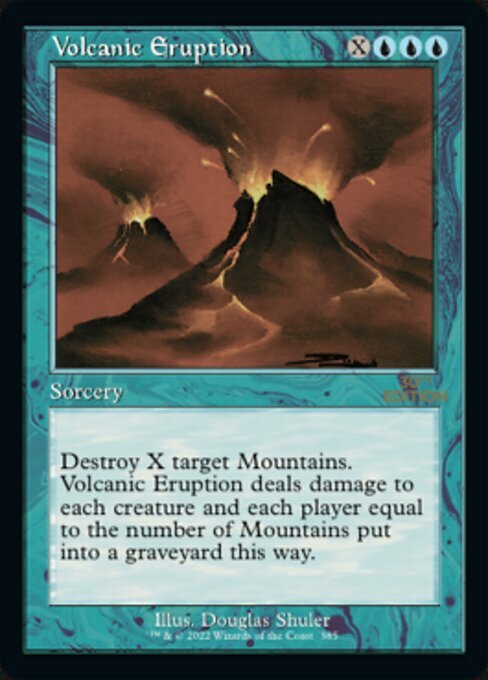 Volcanic Eruption Card Front