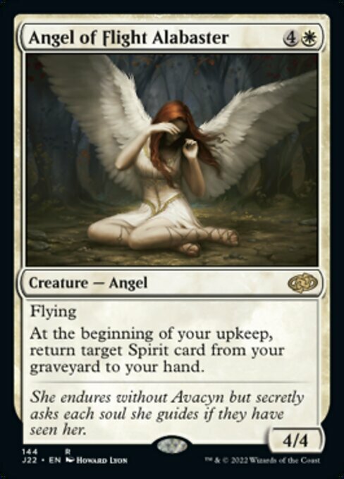 Angel of Flight Alabaster Card Front