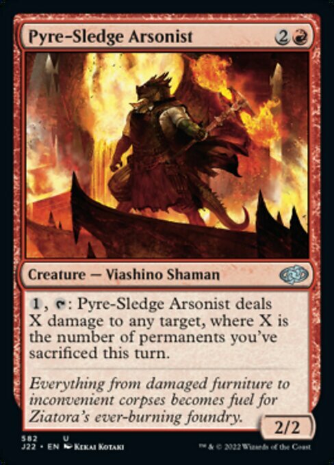 Pyre-Sledge Arsonist Card Front