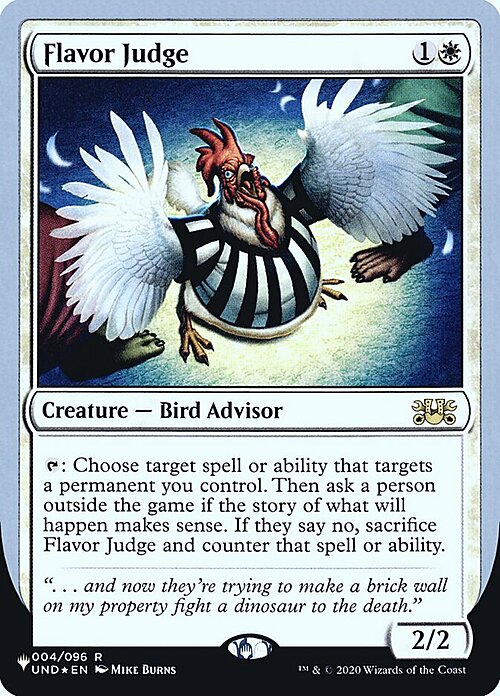 Flavor Judge Card Front